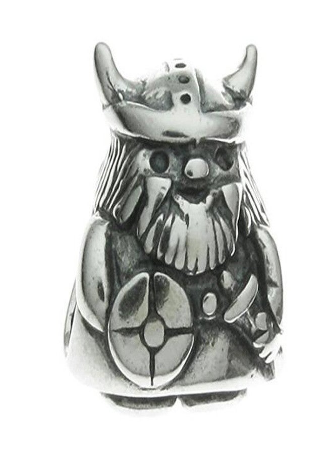ARTCHARM Viking Warrior Charm - 925 Sterling Silver - Fits DIY European Bracelet - Image 1